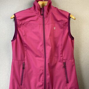Little Donkey Andy Softshell Vest‎ Womens Large Windbreaker Pink Light Jacket